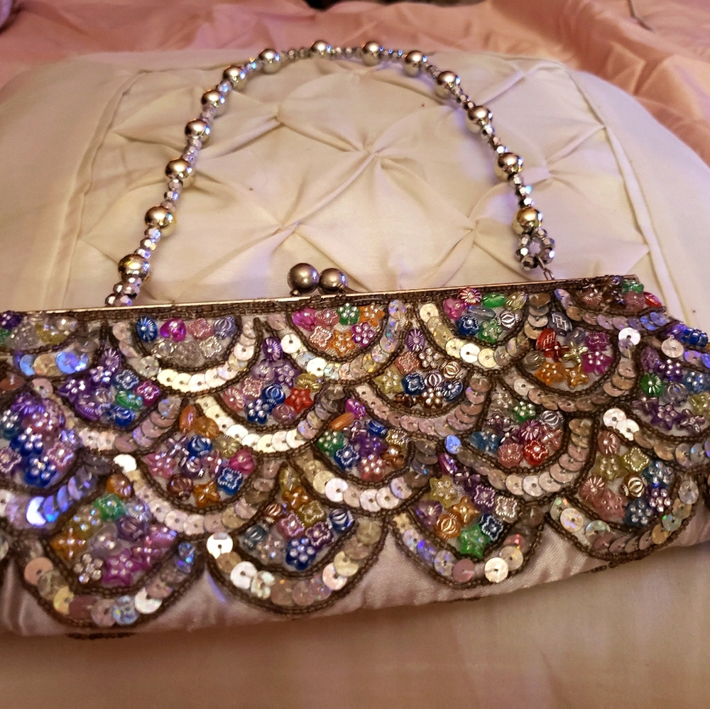 Beaded evening bag